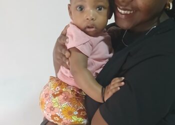 with baby